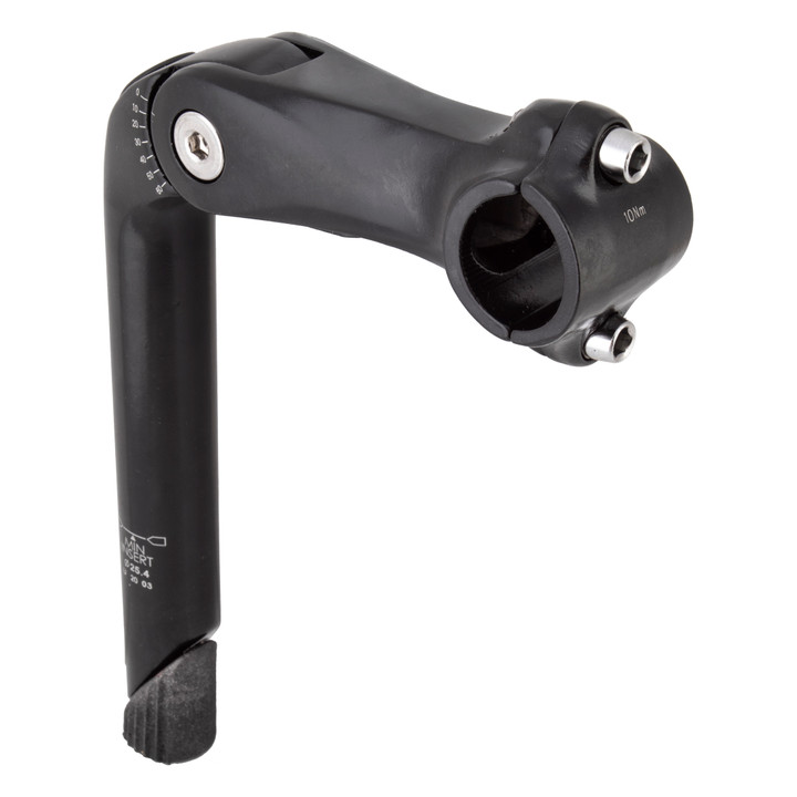Sunlite Aluminum Adjustable MTB Quill Stem 25.4 Black 110mm 58384