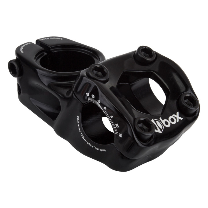 Box Aluminum BMX Front Load Stem 48mm / BOX Two Top Load / 22.2mm BX-ST1818T48-BK