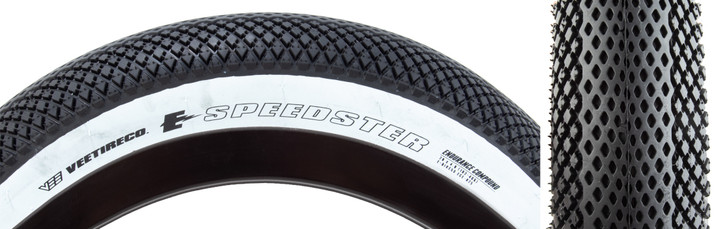 Vee Tire Speedster 20x4.0 BMX and E-Bike Tire Bk/Wht BV31614