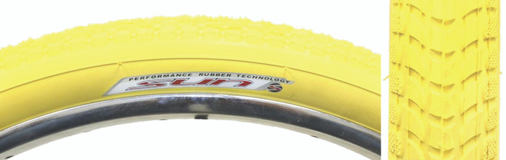 Sunlite Cruiser 927 26 x 2.125 Balloon Bicycle Tire Yl/Yel 59477