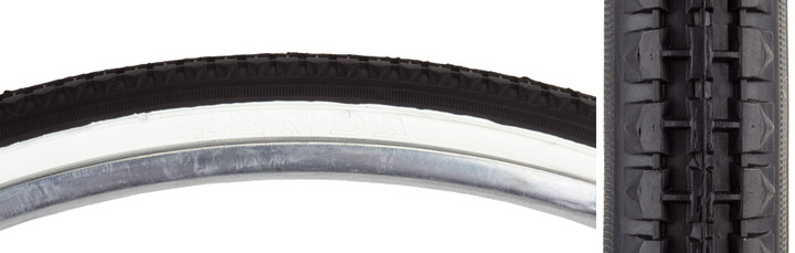 Sunlite 26x1-3/8 Clincher Bike Tire Classic Bk/Wht 59627