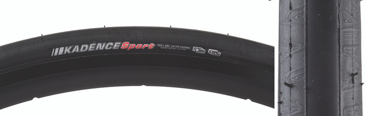 Kenda Kadence Sport Bicycle Tire 700x28 Black 060Y4N71