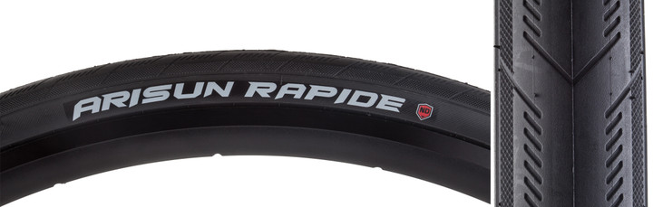 Arisun High-Performance Arisun Rapide 700c Bicycle Tire 700x28 Black TPI 30 T050211