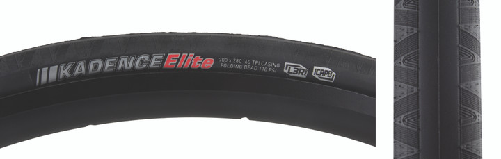 Kenda Kadence Elite Bicycle Tire 700x28 Black Elite 214710