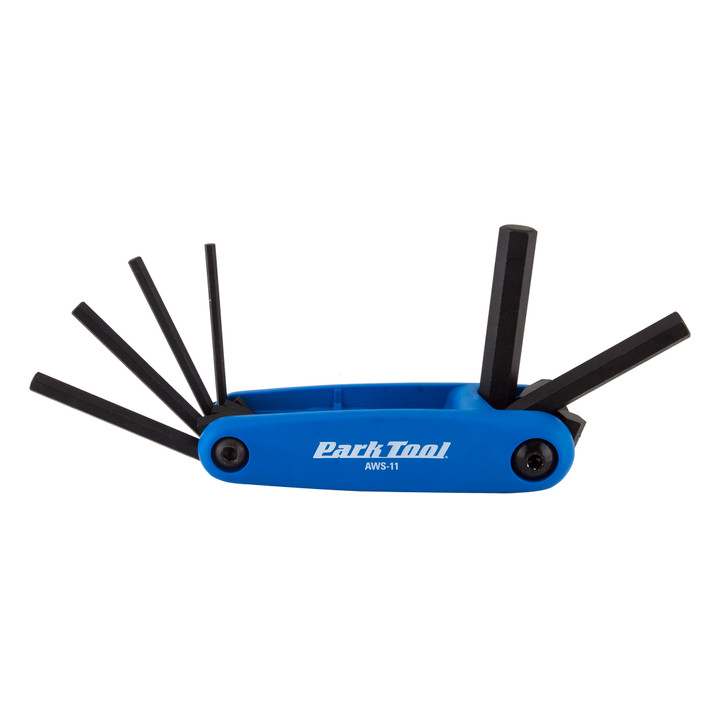 Park Tool Folding Hex Wrench Set Blue/Black AWS-11