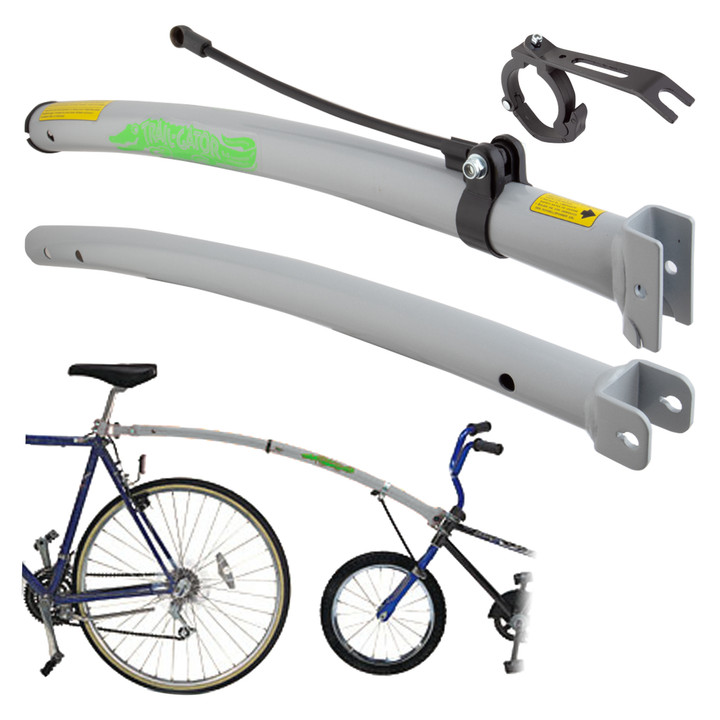 Universal Trail Gator Tow Bar for Kid's Bike Silver 10214