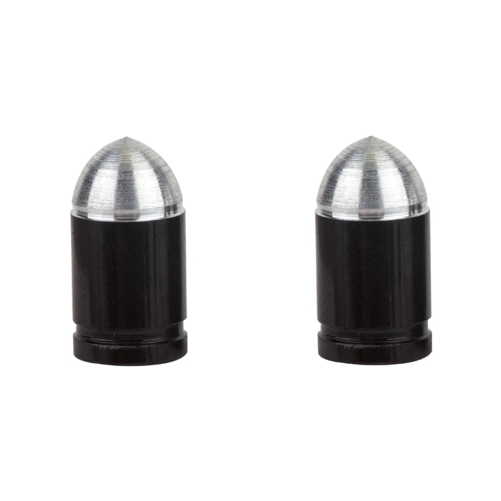 Trik Topz Presta Valve Caps Presta Bullet Black PBC-BK-2PK