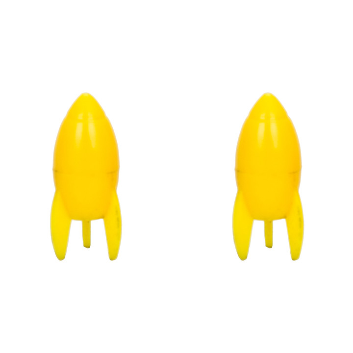 Trik Topz Presta Valve Caps Presta Rockets Yellow PRC-YL-2PK