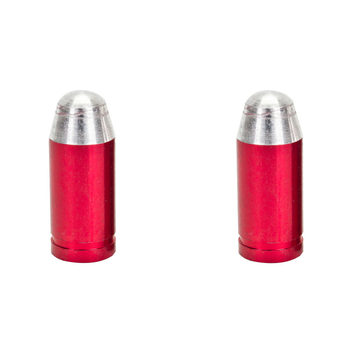 Trik Topz Bicycle Valve Caps Bullet Red BTC-RD-2PK