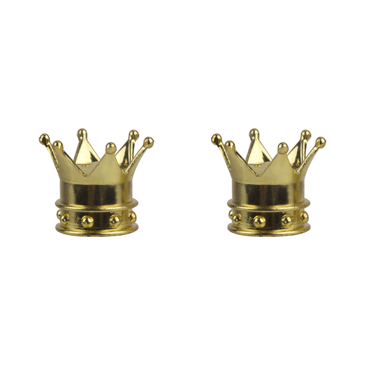 Trik Topz Bicycle Valve Caps Crown Gold CWC-GD-2PK