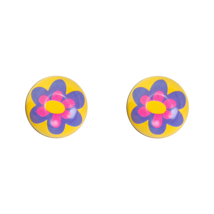 Trik Topz Bicycle Valve Caps Flower Purple FWC-PP-2PK