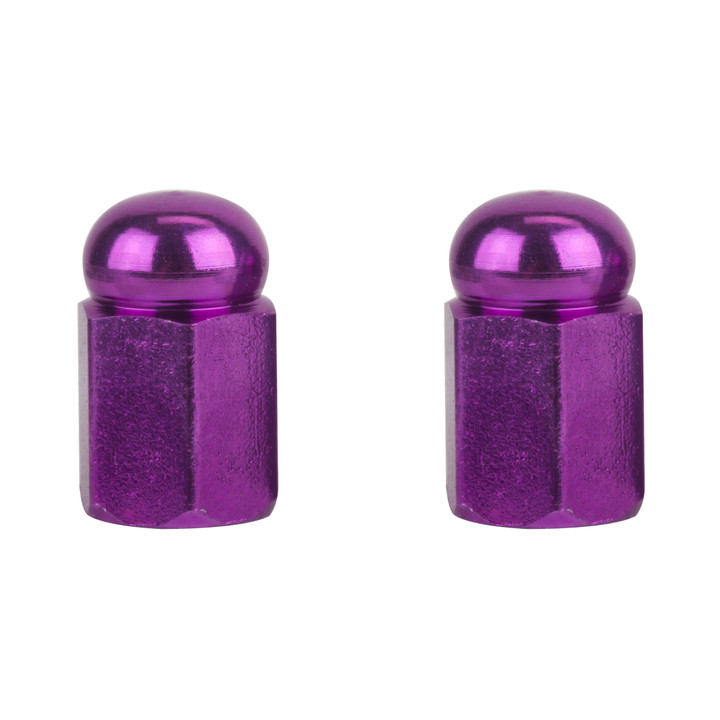 Trik Topz Bicycle Valve Caps Hex Dome Purple HDC-PP-2PK