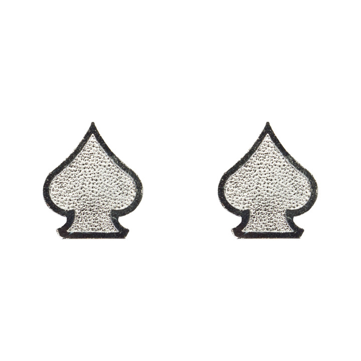 Trik Topz Bicycle Valve Caps Spades Chrome SDC-CH-2PK