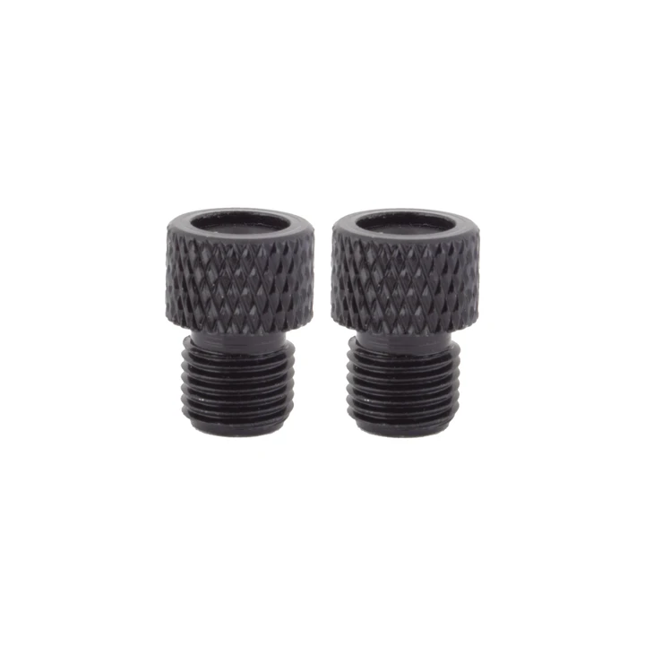 Pure Cycles Presta to Schrader Valve Pump Adapter - Aluminum Alloy, Knurled Head 430186