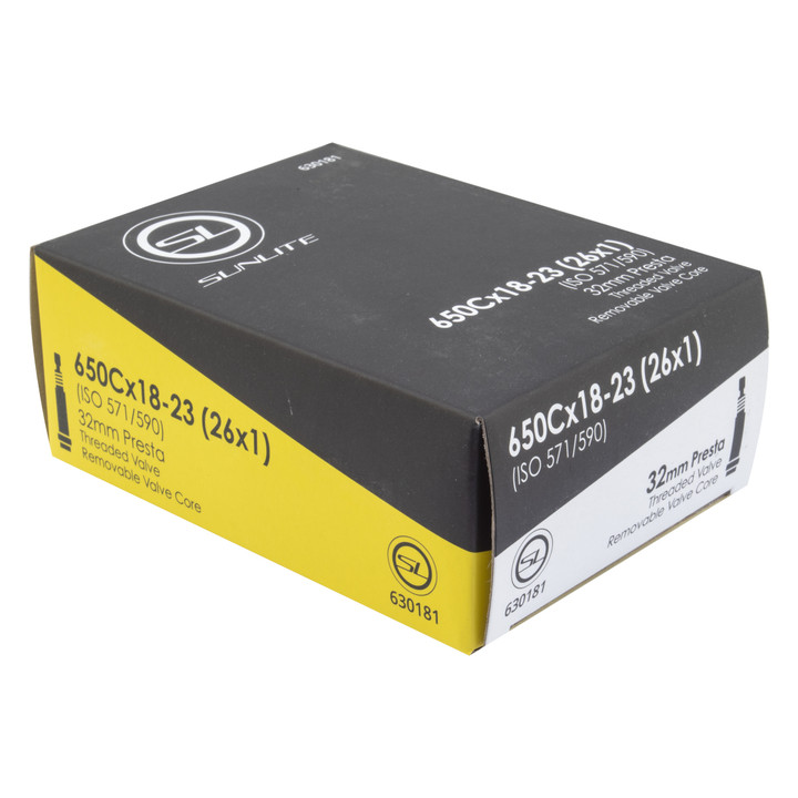 Sunlite Presta Valve Tube 650C x 18-23mm, 32mm Valve Stem 630181