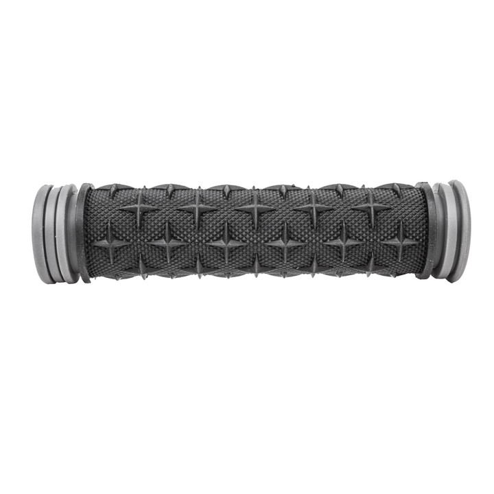 Origin8 T-Star Bicycle Handlebar Grips | 130mm Dual-Compound Gel and Kraton Rubber, Star Pattern for Optimal Grip 32023
