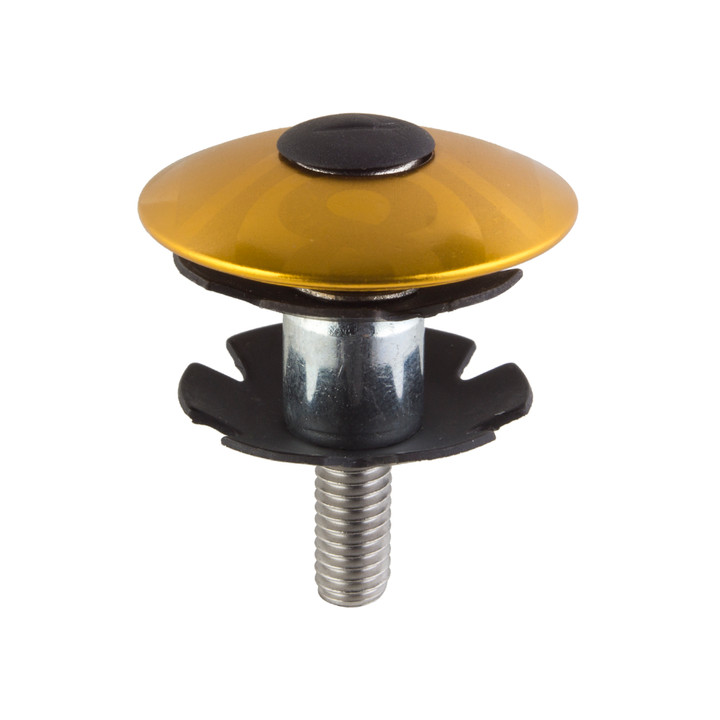 Origin8 Gold 1-1/8" Forged Alloy Bicycle Headset Cap Star Nut 35522