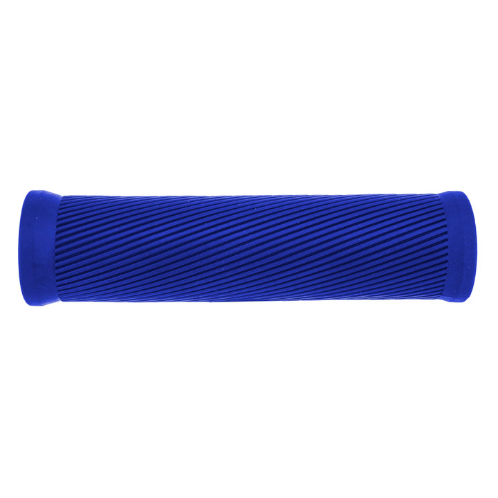 Sunlite Spiral Blue 125mm Bicycle Grip - Low Profile Rubber Handlebar Accessory 32470