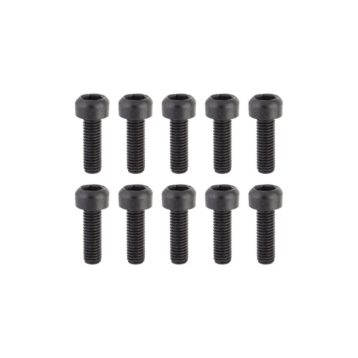 Sunlite Rust-Shield M5x16 Braze-On Bolts - Rust-Resistant, Chrome Steel 98338