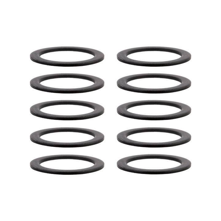 Sunlite Black Pedal Washers - Durable Bicycle Pedal Spare Parts (Pack of 10) 41531