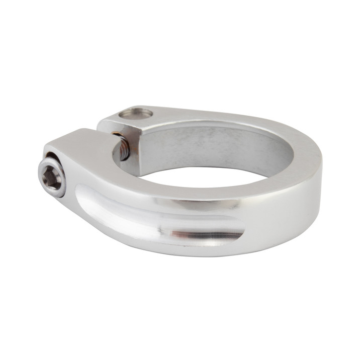 Sunlite Alloy 34.9mm Seat Post Clamp - CNC Finished, Silver 51717
