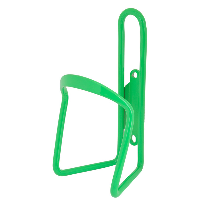 Neon Green Alloy Bike Bottle Cage, Standard Braze-On, Bulk Pack 910174