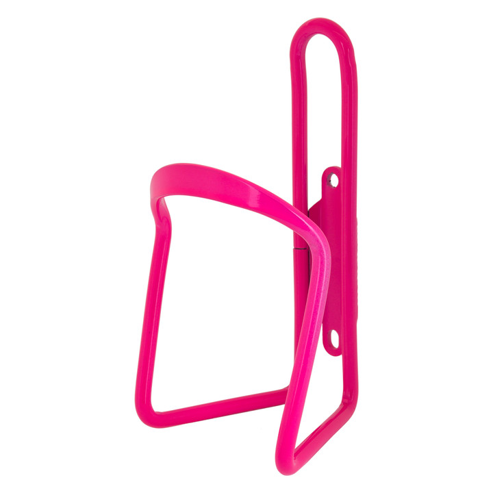 Neon Pink Alloy Bike Bottle Cage - Universal, No Hardware, 6mm 910173