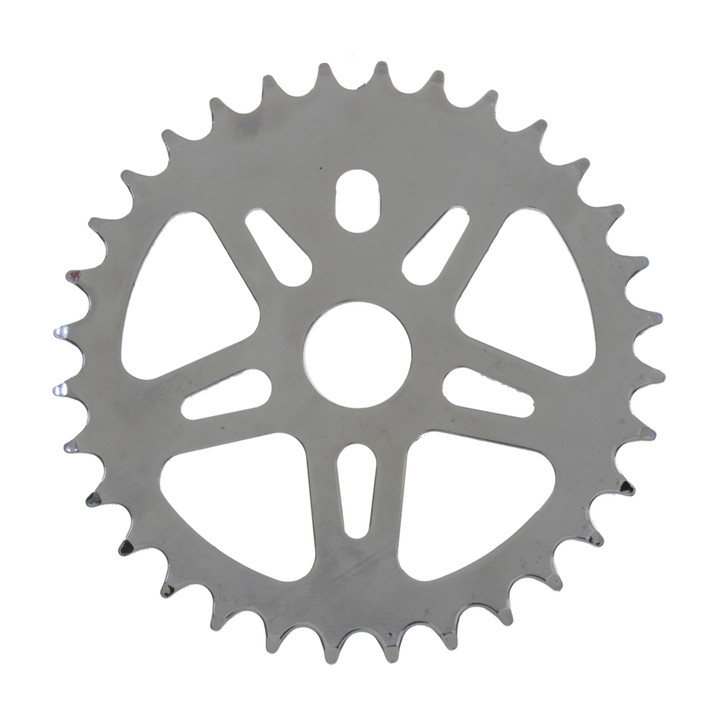 Sunlite 32T Steel Chrome BMX Bike Chainring 1/2x1/8 Inch 22890