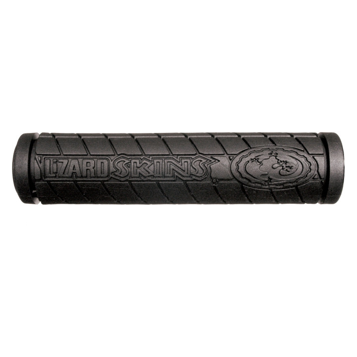 Lizard Skins Logo Single Compound Bike Grips - 130mm, Black, Durable, Lightweight SCLDS100