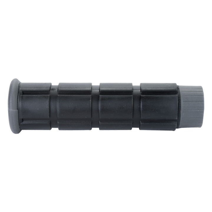 Origin8 Dual Classic Black/Gray 120mm Kraton Rubber Bike Handlebar Grips 31809