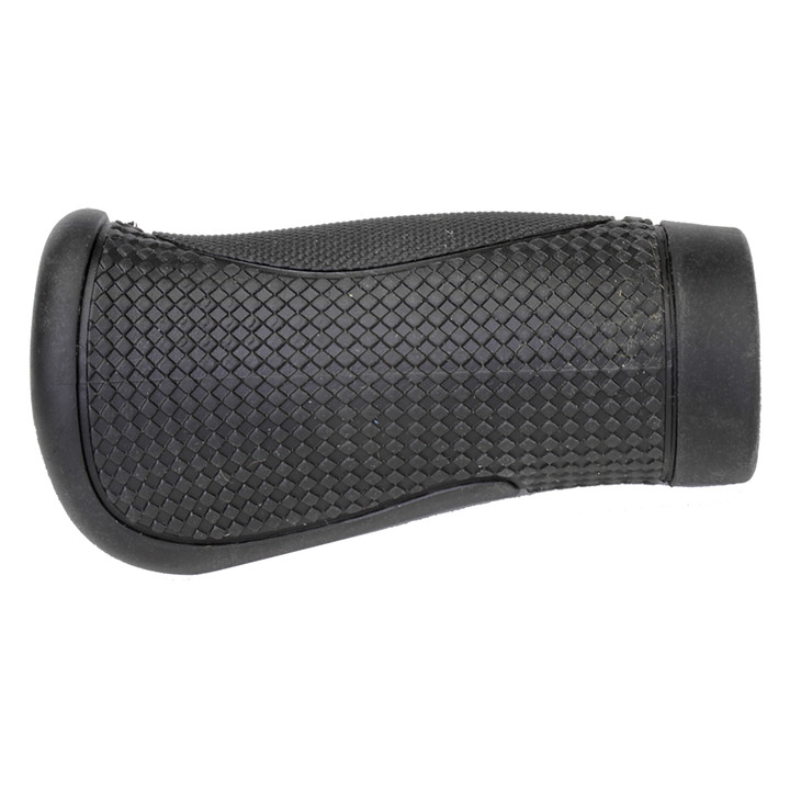 Sunlite Ergo Ridge 90mm Black Bicycle Handlebar Grips Dual Compound Kraton Rubber 31614