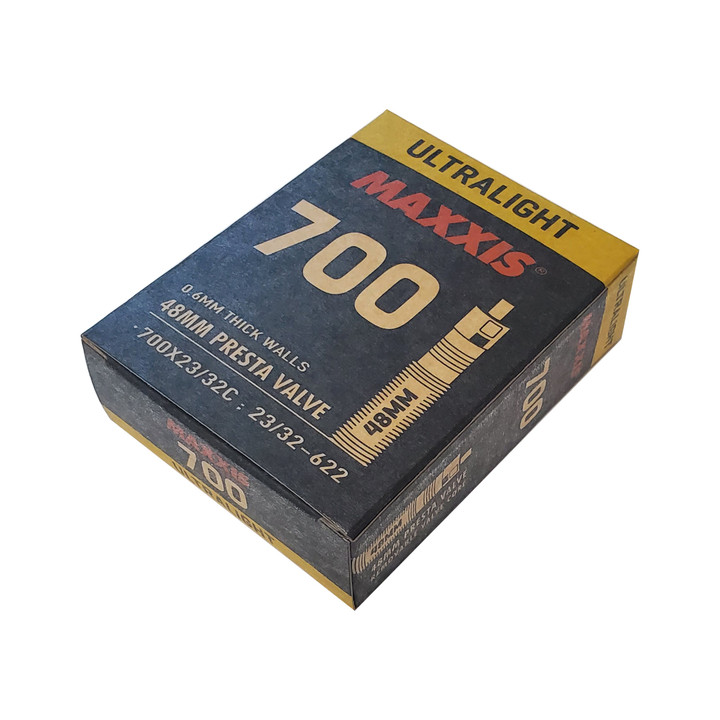Maxxis Ultralight 700x23-32 PV Bike Tube - Lightweight, Durable and Precise Fit IB00100000