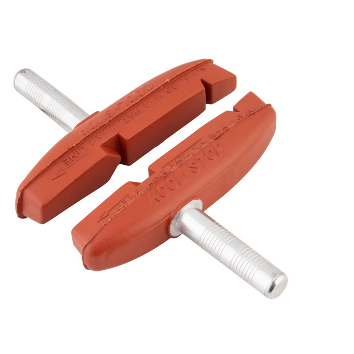 Kool Stop Eagle 2 Salmon Cantilever Brake Pads - Non-Threaded, Red KS-EC2SA