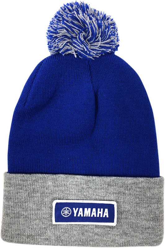 Factory Effex Yamaha Pom Beanie - Royal/Gray 23-86202