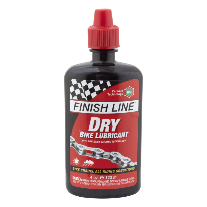 Finish Line Ceramic Dry Lube - 4oz | Non-Stick, Fluoro-Free Chain Lube DLC040101
