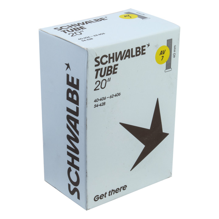 Schwalbe 40mm Schrader Bike Inner Tube - 20" Tire, Durable and Reliable 10462530