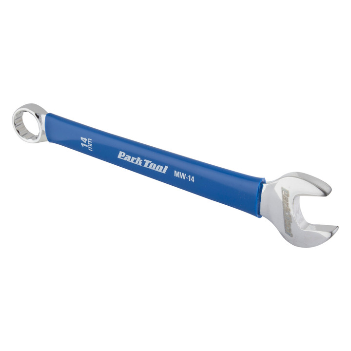 Park Tool MW-14 Metric Wrench 14mm Blue Chrome Plated Vandium Steel Vinyl Handle MW-14