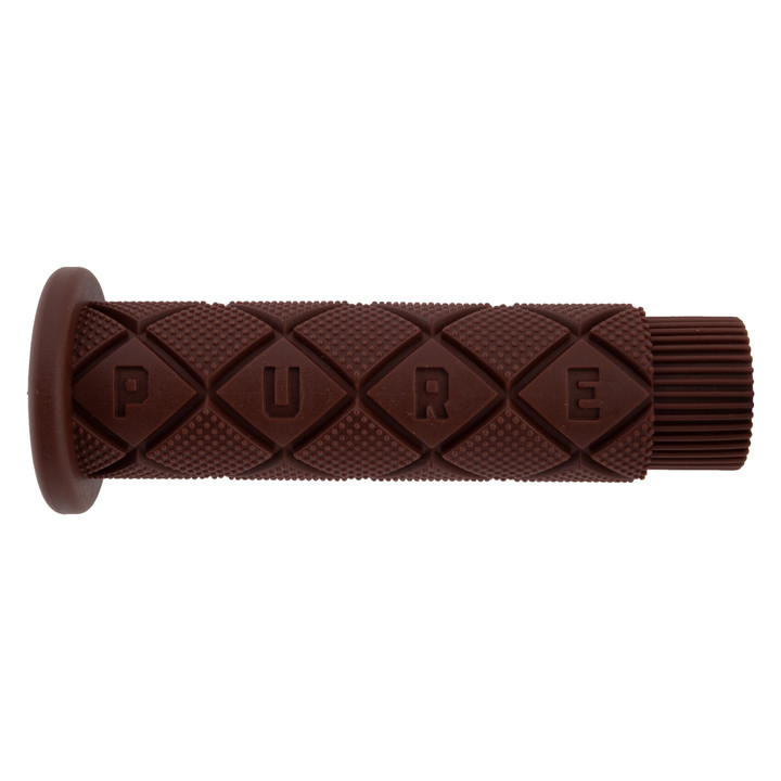 Pure Cycles Brown 120mm Cushy Rubber MTB and Bike Handlebar Grips 310236