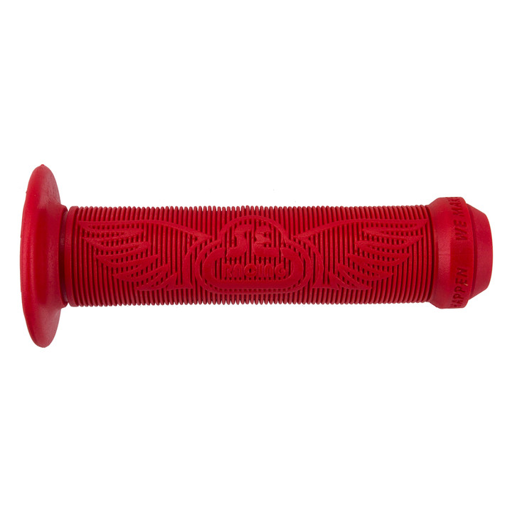 SE Bikes Wing BMX Grips Flange, Red, 135mm Pruven Rubber 4295