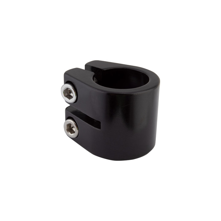 Black Ops Double Vise Seatpost Clamp 28.6mm Alloy BMX Gear 52278