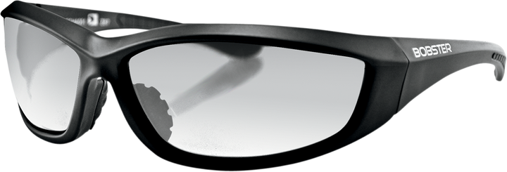 Bobster Charger Sunglasses - Gloss Black - Clear Lens ECHA001C