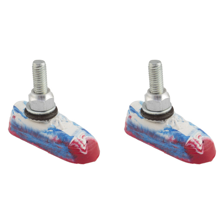Kool-Stop Vans Shoes Caliper Brake Pads Threaded Post Swirl Pair Brake Shoes KS-VSWIRL