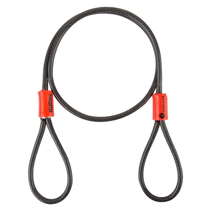 Kryptonite KryptoFlex Seat Locking Cable 525 2.5' x 5mm Coiled Cable Gray/Orange 210719