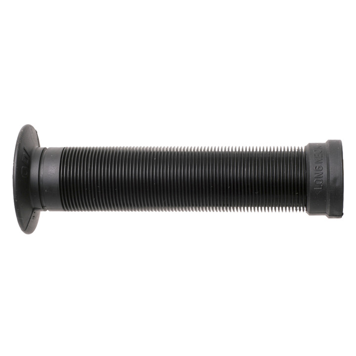 ODI Longneck ST Flanged Mushroom Rib Bike Grips Î“Ã‡Ã´ Durable Rubber, Open End, Black, 135mm Length, Suitable for MTB and BMX Riders F01LSB