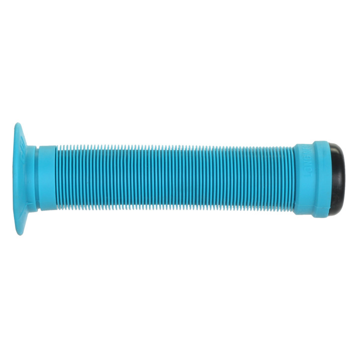 ODI Longneck ST Grips Aqua, Flange, 143mm Long (Push-in Plugs Included) F01LSAQ