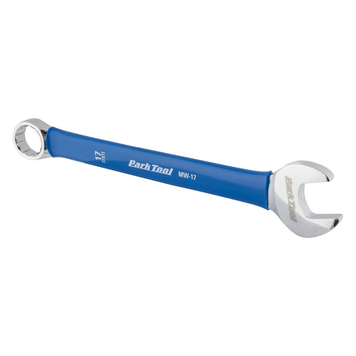Park Tool MW-17 Metric Wrench 17mm Blue Chrome Plated Vandium Steel Vinyl Handle MW-17