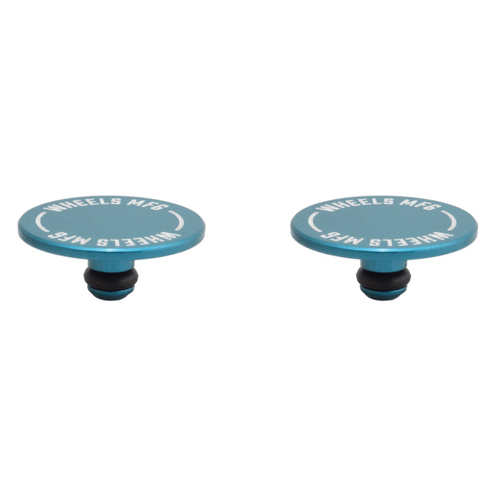 Wheels Mfg Aluminum Thru Axle End Caps - Colorful Protective Cover Set TA-CAP1-5