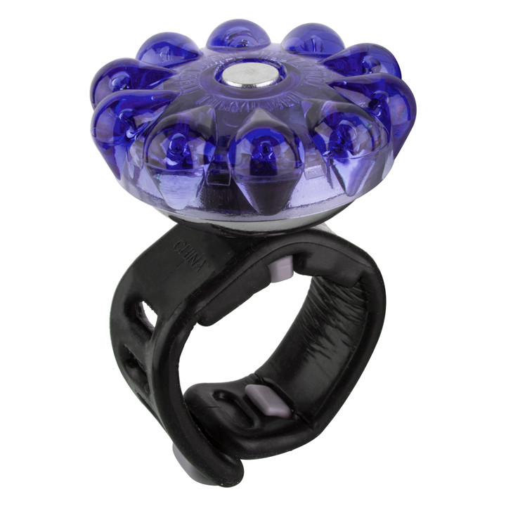 Incredibell Bling Adjustabell Bell: Amethyst Bicycle Handlebar Mount Bell 20BBAM