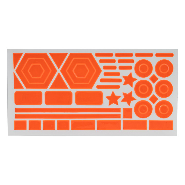 Sunlite Reflective Stick-On Shapes - Bright Orange Visibility Enhancers 913408