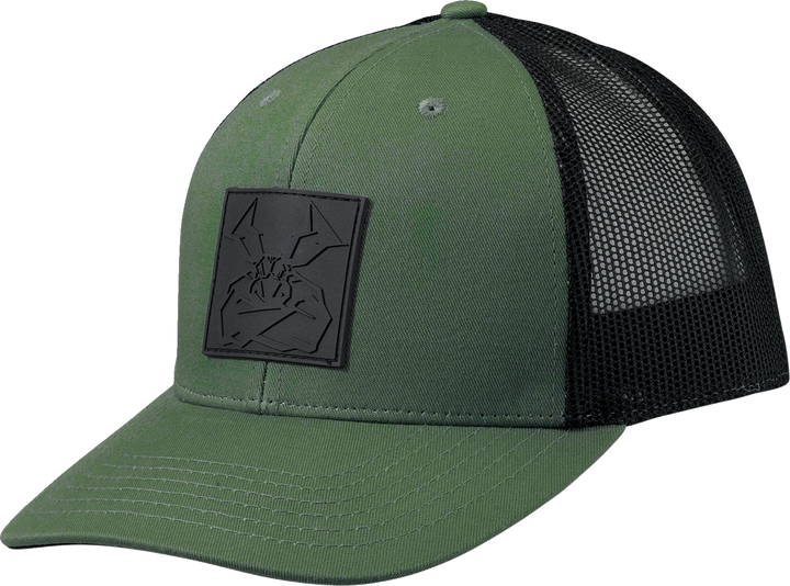 Moose Offroad Moose Agroid Embossed Hat - Green/Black - One Size 2501-4009